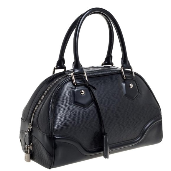 LOUIS VUITTON Black Epi Bowling Montaigne GM - Picture 3 of 6